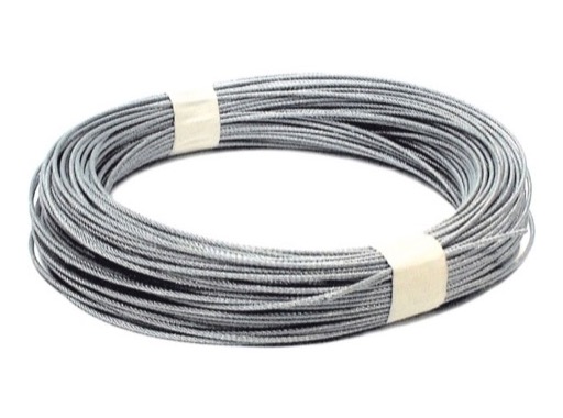 Câble acier Inox • Ø 2 mm 7 x 7 Rupture: 230 kg