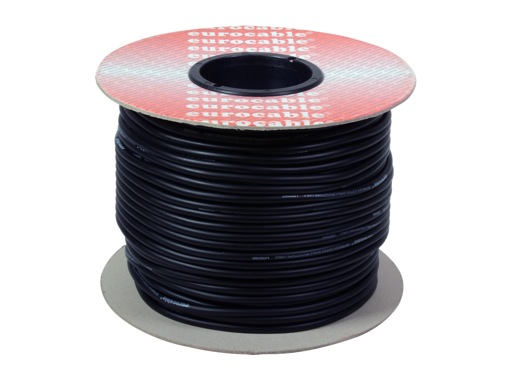 Bobine de câble flexible unipolaire 0,75 mm couleur noir100 m