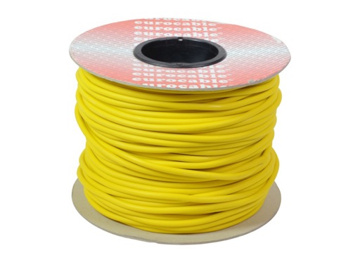 CABLE MICRO • Câble Sym JAUNE 2x0,22mm ext Ø6mm au mètre