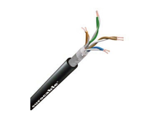 Câble ethernet • noir Ø 6,2 mmSFTP cat 5 prix au mètre