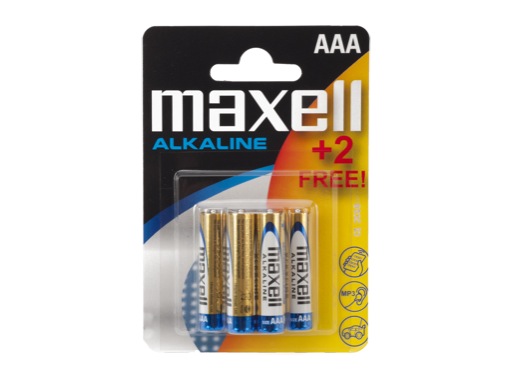 MAXELL • Piles alcalines blister de 4 piles + 2 gratuit AAA
