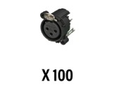 NEUTRIK • Boite de 100 embases XLR3 femelle CI à montage vertical, série A-neutrik