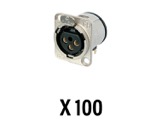 NEUTRIK • Boite de 100 embases XLR3 femelle fileté M3-neutrik