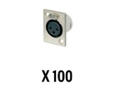 NEUTRIK • Boite de 100 embases XLR3 femelle-neutrik