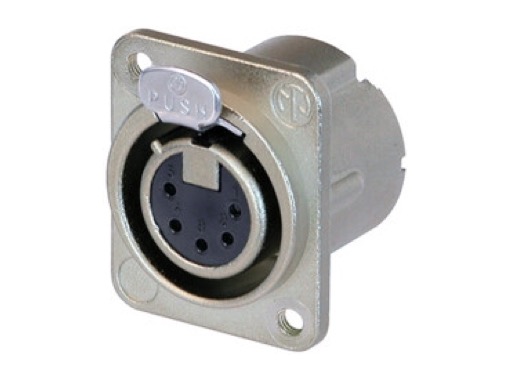 NEUTRIK &bull; Boite de 100 embases XLR5 femelle filet&eacute; M3, s&eacute;rie DLX