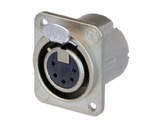 NEUTRIK &bull; Boite de 100 embases XLR5 femelle filet&eacute; M3, s&eacute;rie DLX-xlr