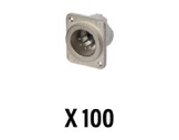NEUTRIK • Boite de 100 embases XLR5 mâle fileté M3, série DLX-neutrik