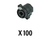 NEUTRIK • Boite de 100 embases combo pour XLR3 et Jack stéréo-neutrik