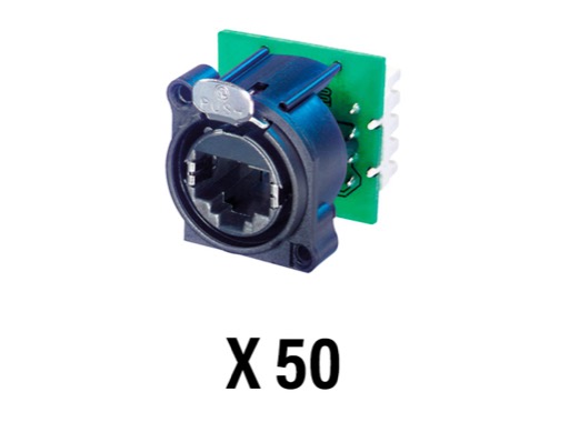 NEUTRIK • Boite de 50 embases etherCON avec bornier IDC