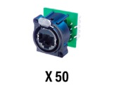 NEUTRIK • Boite de 50 embases etherCON avec bornier IDC-neutrik