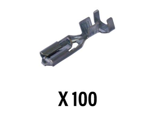 NEUTRIK • Sachet de 100 cosses 4,8 /0,5 pour NL4MP/NL4MPR/NL2MP