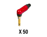 NEUTRIK • Boite de 50 fiches Jack 6.35mm mono coudée silent plug-neutrik