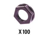 NEUTRIK • Boite de 100 écrous plastiques noirs-neutrik