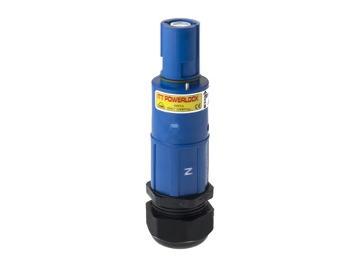 POWERLOCK 660A • Fiche drain Neutre. Bleu à sertir 240° PG36 - 1000V