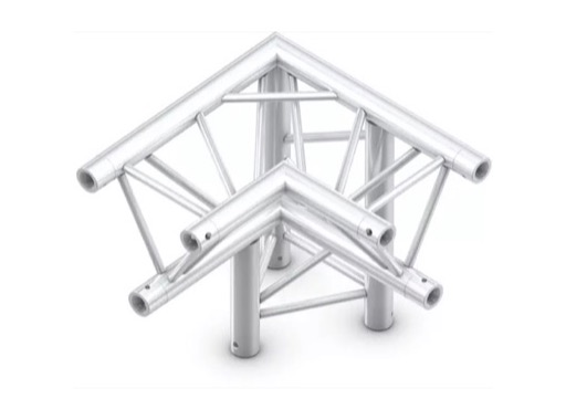 Trio M290 Angle 90&deg; 3 directions droit pointe en bas + kit - QUICKTRUSS