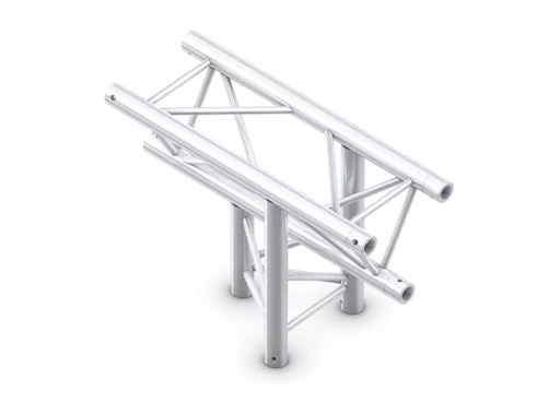 Trio M290 T&eacute; vertical 3 directions droit pointe en bas + kit de jonction - QUICK