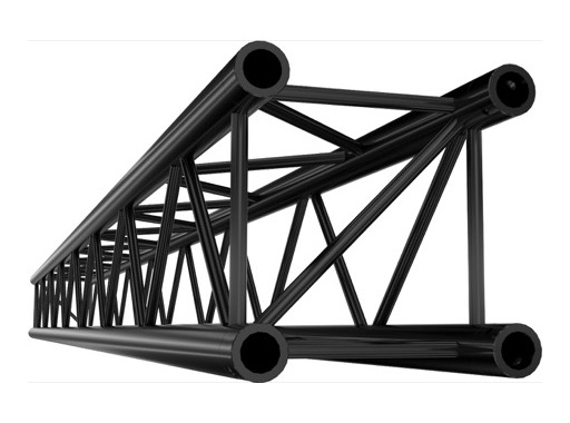 QUICKTRUSS &bull; Quatro M290 Poutre s&eacute;rie lourde noire 4.00m + kit de jonction
