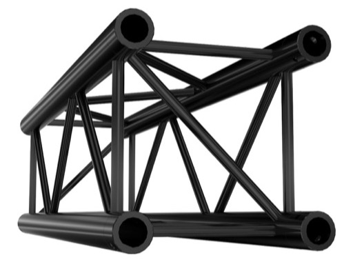 QUICKTRUSS &bull; Quatro M290 Poutre noire 1.0 m + kit de jonction