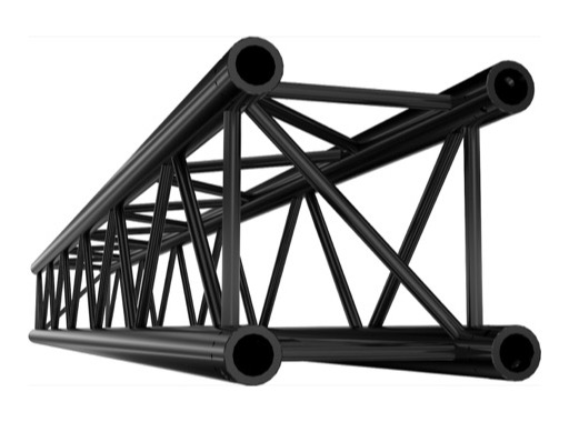 QUICKTRUSS &bull; Quatro M290 Poutre noire 3.00m + kit de jonction