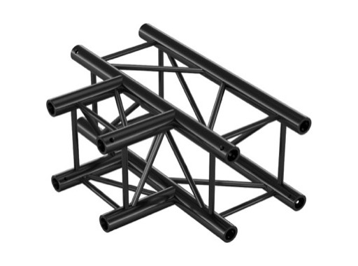 QUICKTRUSS &bull; Quatro M290 T&eacute; noir 3 directions + kit de jonction