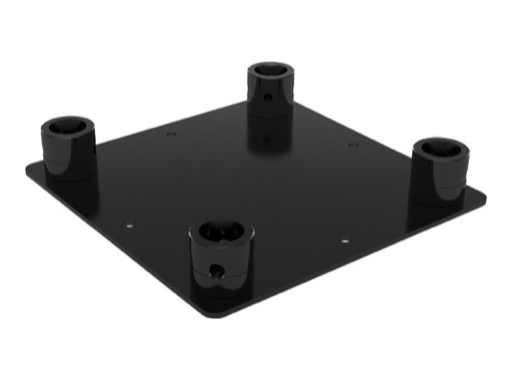 QUICKTRUSS &bull; Quatro M290 Embase sol/mur noire + kit de jonction