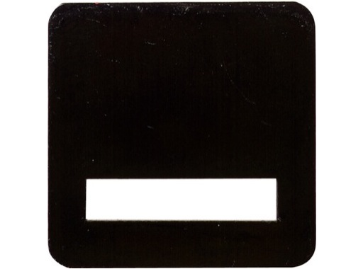 Contre plaque amovible noire • pour crochet Ø 50mm T050B