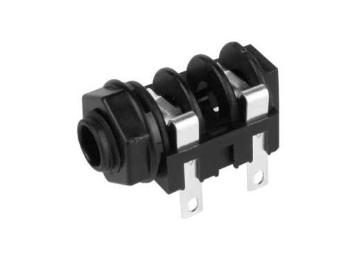 Embase • Jack mono femelle 6,35 avec coupure