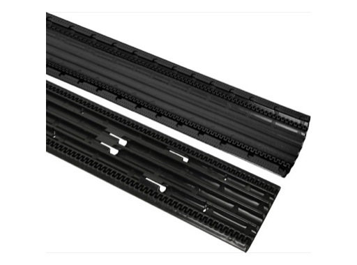 ROLINE Canal de câbles, montage sous le bureau (2 pièces), noir