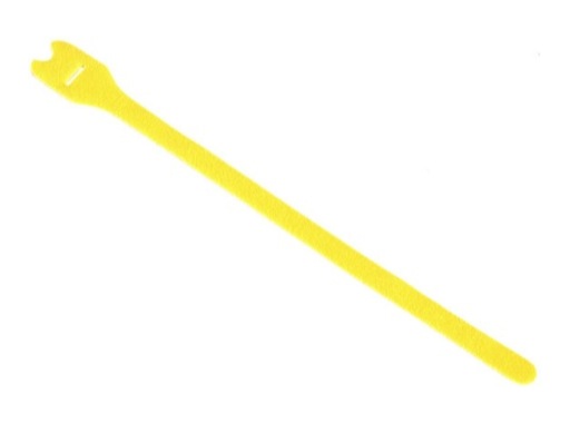 Attache velcro • rouleau de 20 velcros jaunes 25/300 mm