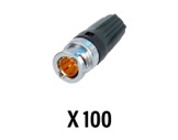 NEUTRIK • Boite de 100 fiches BNC avec manchon noir pour Draka 1.2/4.8 et 1.2/4.-neutrik