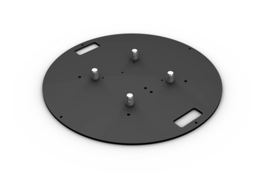 Embase lourde &oslash; 800 mm pour s&eacute;ries M222/M290/M390 + demi-connecteurs - QUICKTRUS