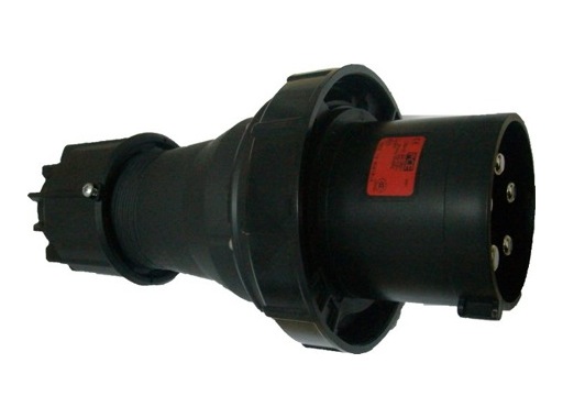 PCE • Fiche mâle noire CEE17 415V 125A 3P+N+T