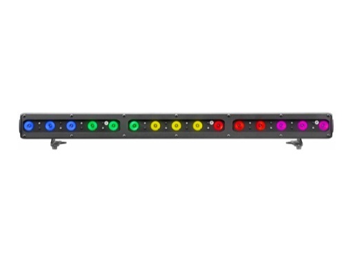Barre LED FOS 100 DYNAMIC 15 LEDs Full RGBW 28° 1 m noire • DTS