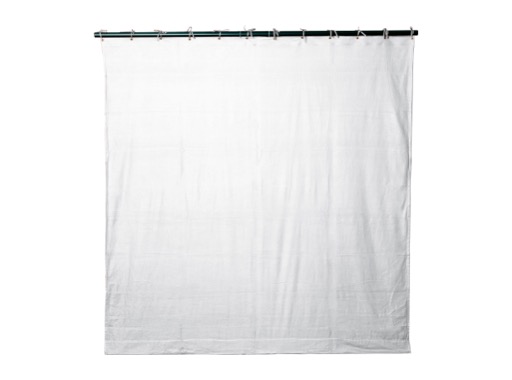 Pendrillon blanc plomb&eacute; L 3m H 7,5m 320g/m2 - TAPS Molleton Crios class&eacute; M1