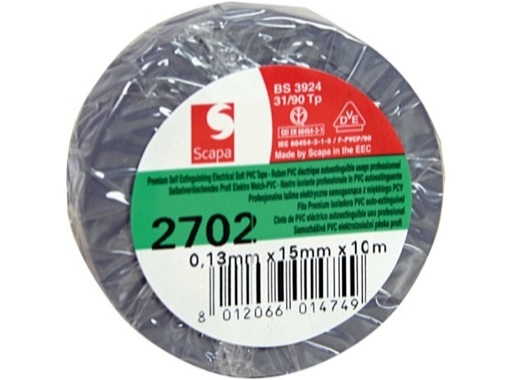 Adhésif PVC gris 15mm x 10m 102807 • SCAPA