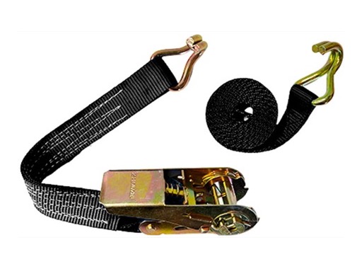 SANGLE A CLIQUET • Noire - largeur 25 mm en ceinture - longueur 5,00m