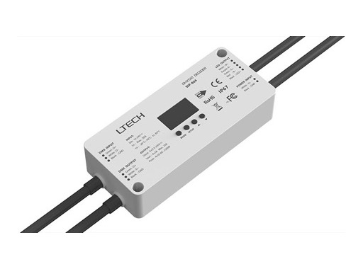 Driver ledstrip IP67 12-24V Afficheur DMX/RDM 8-16bit 4 x 5A