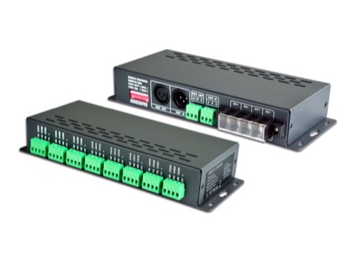 ESL • Driver CC 350mA boitier métal DMX 16 circuits