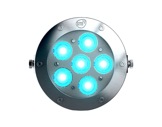 Projecteur immergeable DIVE 6 sur lyre 6 LEDs Full RGBW 22° IP68 • DTS-projecteurs-immergeables