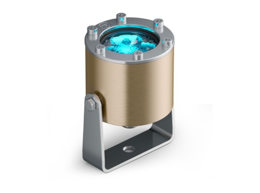 Projecteur immergeable DIVE 3 sur lyre 3 LEDs Full RGBW 25 &deg; IP68 - DTS