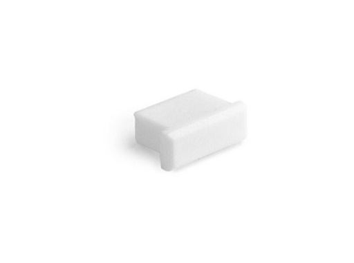 Embout plein blanc pour profilé gamme Micro - KLUS