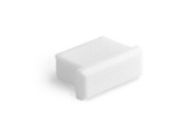 Embout plein blanc pour profilé gamme Micro - KLUS-accessoires-de-profiles-led-strip