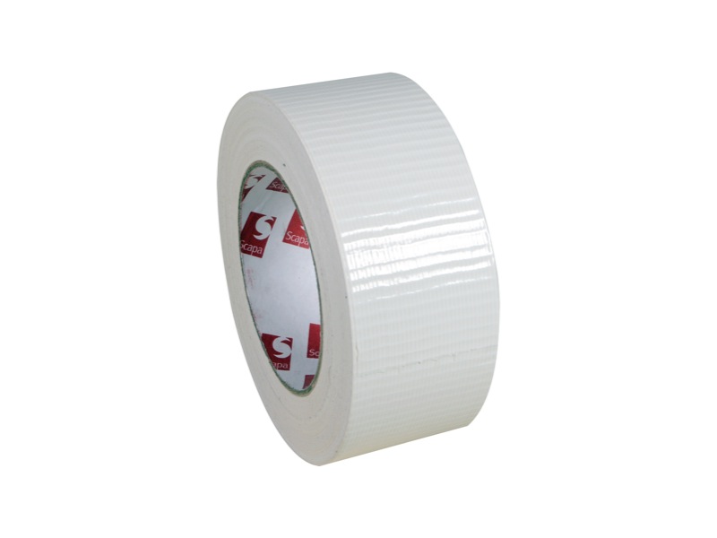 GTSE - Ruban adhésif toilé - Duct tape Gaffer Blanc - 75 mm x 50 m - 1  rouleau - résistant,imperméable - pour  réparer,fixer,assembler,renforcer,étanchéifier : : Bricolage