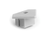 Embout passage de câble blanc pour profilé gamme 45 ALU - KLUS-accessoires-de-profiles-led-strip