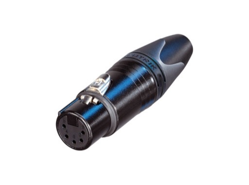 NEUTRIK &bull; Boite de 500 fiches XLR5 femelle noire d&eacute;mont&eacute;es, s&eacute;rie XX