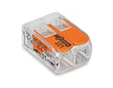 WAGO • Paquet de 100 bornes de connexion sans outils 2 X 0,08 à 4mm2 souple-barettes-de-connexion-wago