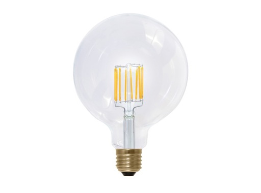 Lampe LED Vintage globe claire 6W 230V E27 2600K 470lm IRC90 gradable • SEGULA