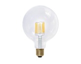 Lampe LED Vintage globe claire 6W 230V E27 2600K 470lm IRC90 gradable • SEGULA-lampes-led