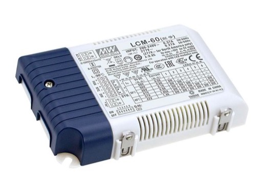 Alimentation • 60W 500-1400mA 180-295 VAC Dimming 0-10V