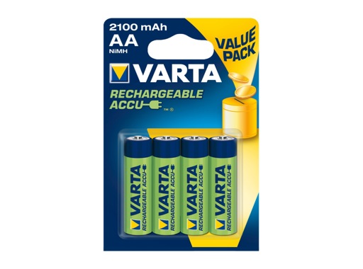 VARTA • Piles rechargeables HR 06 Accu R2U AA 2100 mAh blister x 4
